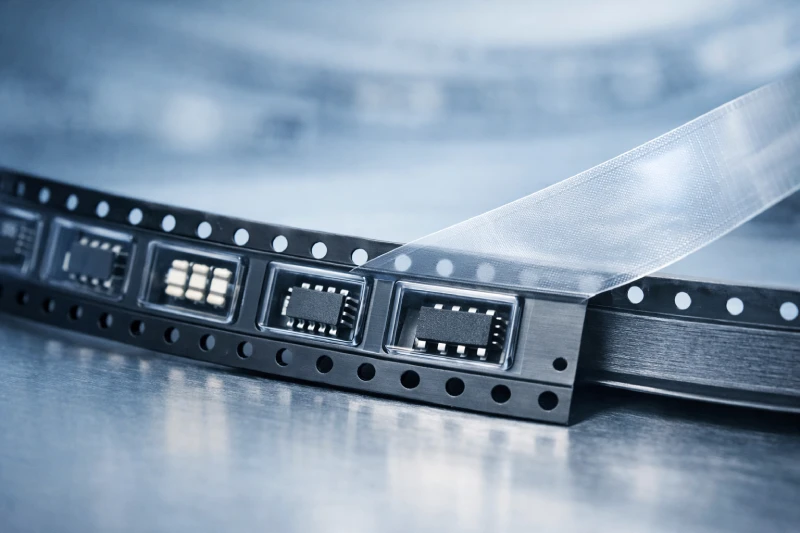 SMD carrier tape pocket structure used in tape and reel packaging