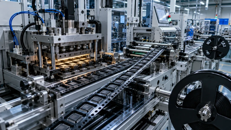 Automatic ABS carrier tape forming machine for SMT packaging production