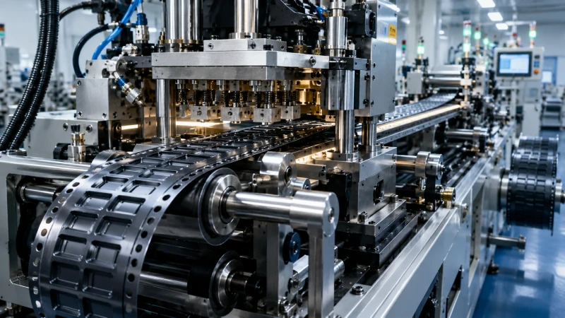 PS carrier tape thermoforming and embossing manufacturing process