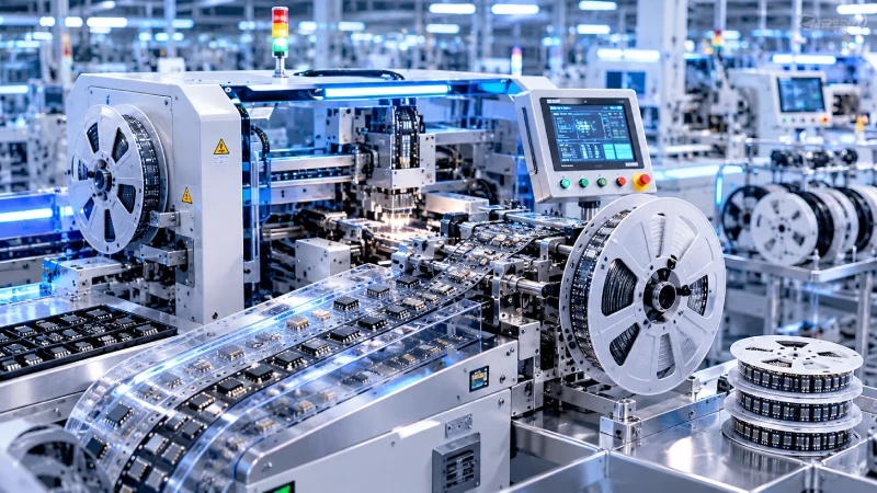 Automatic SMD component tape reel machine used for SMT packaging production