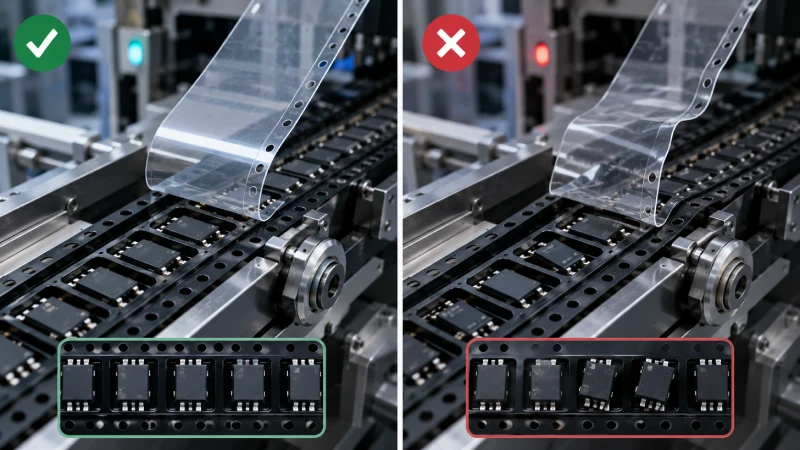 Stable and unstable cover tape peeling during SMT carrier tape feeding
