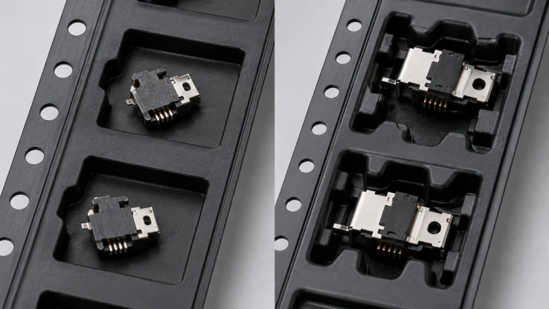 Standard vs custom carrier tape pocket design for irregular electronic components