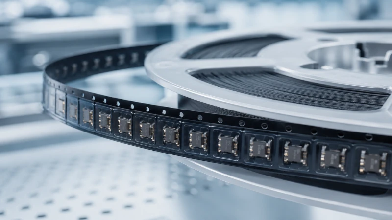 Embossed carrier tape for SMT component packaging and automated feeding
