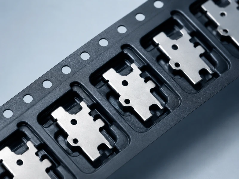 Carrier tape for precision metal stamped parts