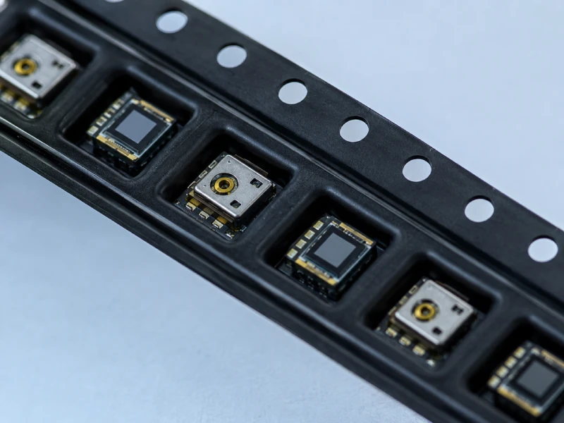 Embossed carrier tape for sensors and MEMS components